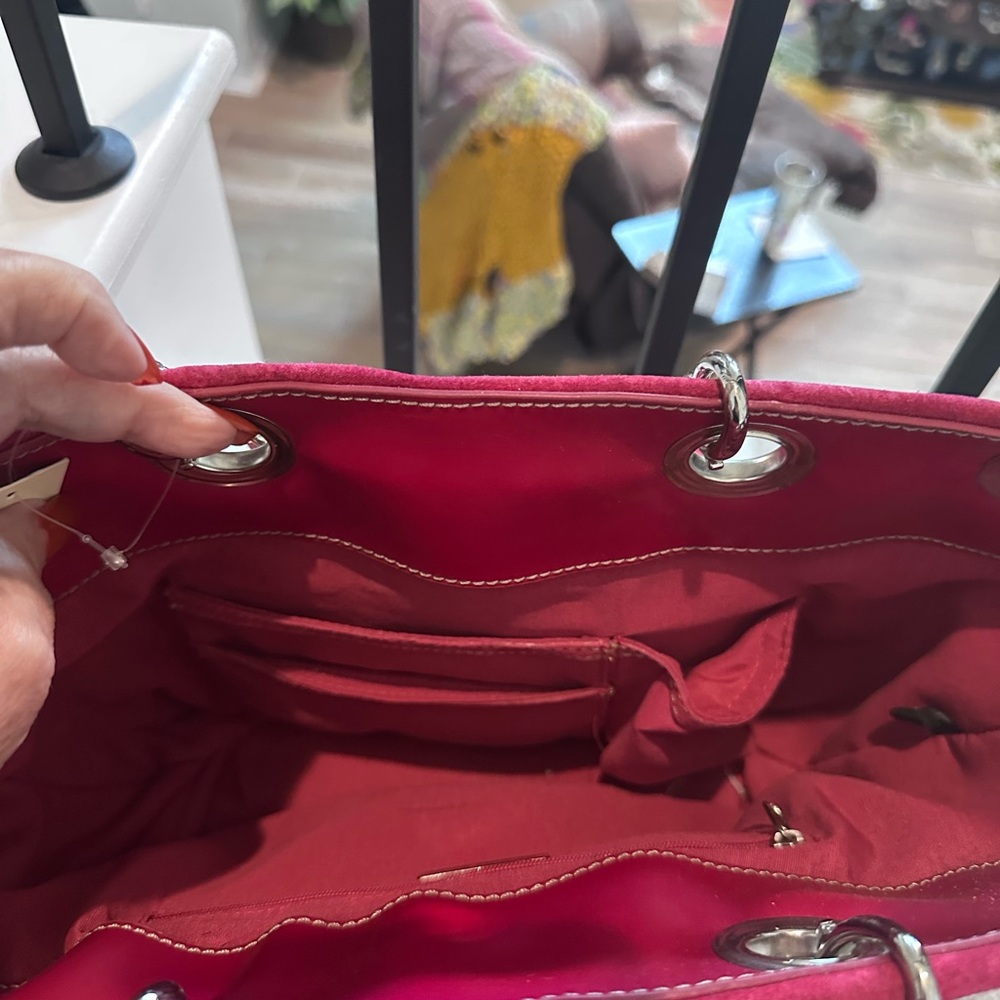 Stylish RED STRAW SHOULDER BAG NEW - Picture 8 of 8